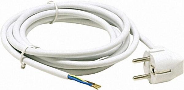 Schutzkontakt-Anschlussleitung HO5VV-F 3 x 1,0weiß 1, 5 m