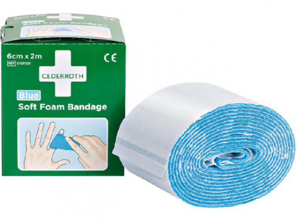 Pflaster-Band Cederroth Soft Foam Bandage Blue 2m, 1009711