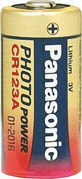 PANASONIC Fotobatterie Lithium CR-123AEP 3V Dm 17 x 35mm