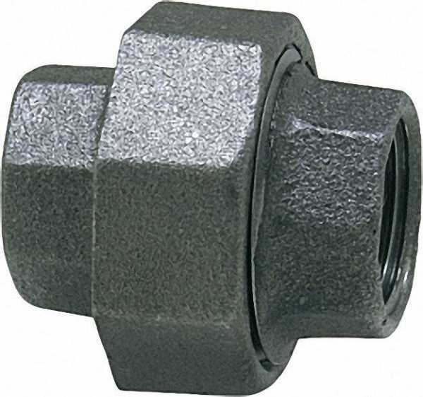 Tempergussfitting, schwarz Verschraubung 1 1/4'' IG Typ 340, konisch dichtend