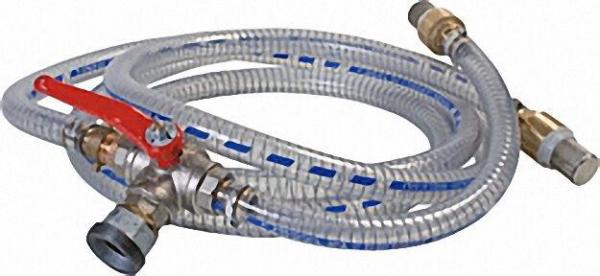Erweiterungspaket bestehend aus 3-Wege-Kugelhahn Saugschlauch 3/4'' 4m und 0, 5 m