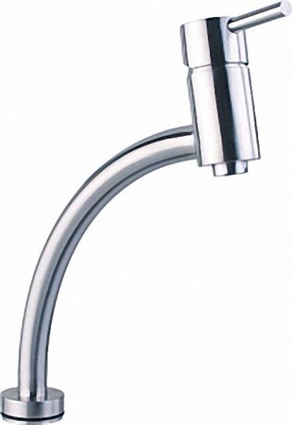 EVENES Spültisch-Einhebelmischer SIRIO Edelstahl matt Ausladung 220mm