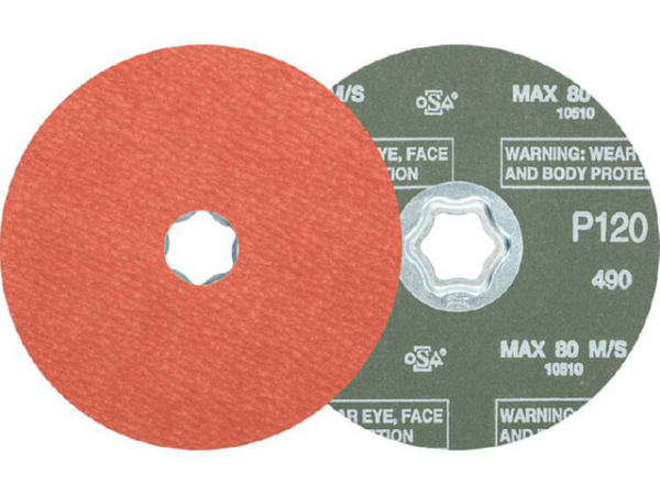 Fiberscheibe Pferd COMBICLICK, d 125 mm, Körnung A-COOL120