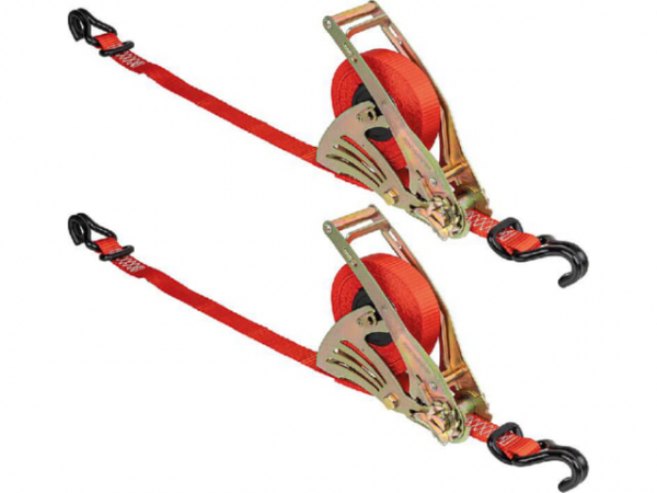Zurrgurt mit Aufrollmechanik 25mm 600 kg 4,5m, VPE=2Stück