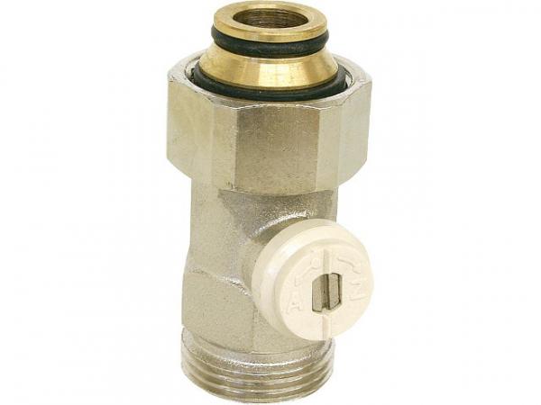 CALEFFI Einzelkugelhahn Durchgang 3/4''IG Eurokonus Rohranschluss 3/4''