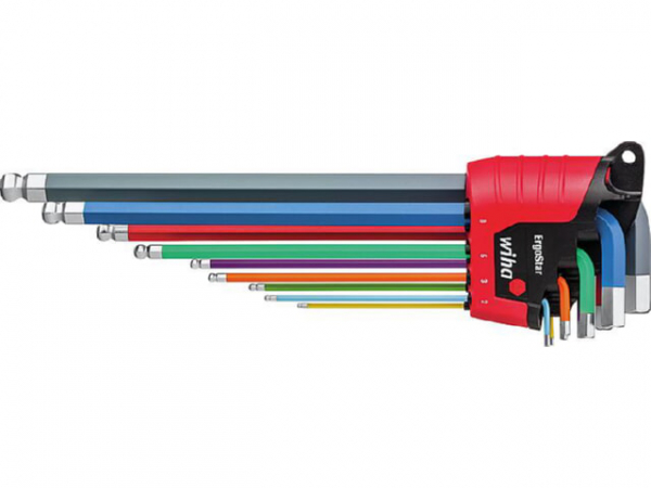 Stiftschlüssel-Set Wiha® Sechskant-Kugelkopf, 10-teilig