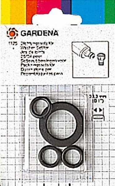 GARDENA Dichtungssatz für 3/4'', bestehend aus 1 Flachdichtung + 3 O-Ringe für Art.: -Nr. 92 080 22