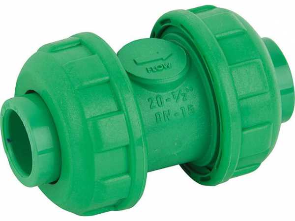Rückschlagventil PPR 40mm Max. Temperatur 80°C