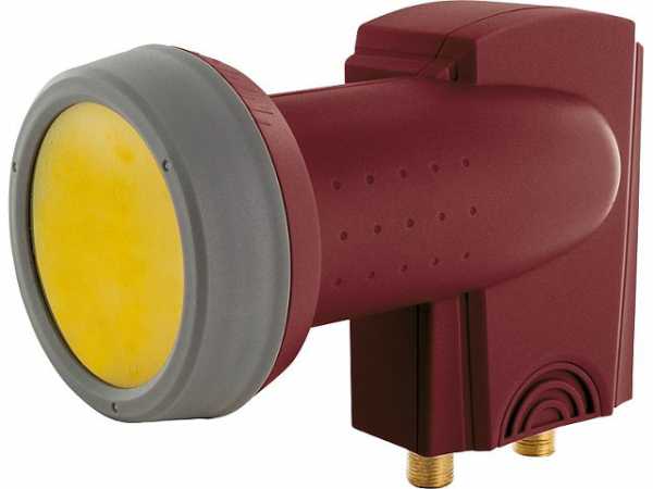 Digitales Twin-LNB Ziegelrot RAL 8012 40mm/ Sun Protect