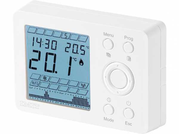 IMIT Digitaler Uhren-Raumthermostat mit Wochenprogramm Typ WPT V, 230 V/AC