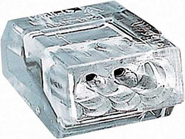 Verbindungsdosenklemmen 273 3-Leiter-Klemmen, transparent 3x0, 75-1,5mm², VPE=100