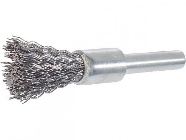 Pinselbürste Durchmesser 17mm mit 6mm Schaft Stahldraht 0,3mm