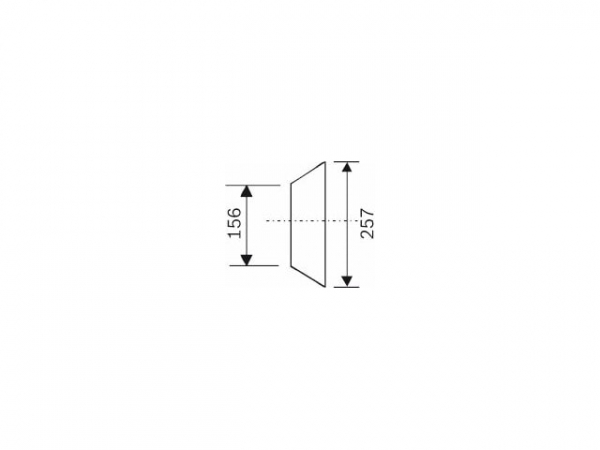 Buderus 80345028 Rosette 150/160 starr gussgrau