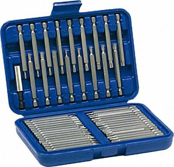 Spezial-Bit-Set in Kunststoffbox, 50-teilig