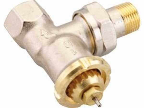 Danfoss Ventilkörper FJVR, 1/2" Eck f. Rücklauftemp.-Begrenzer, vernickelt