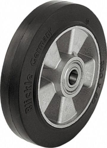 BLICKLE Schwerlast Vollgummireifen, Alukörper ALEV 125/15K tragfähigkeit 250 kg Rad D= 125mm, Achslo