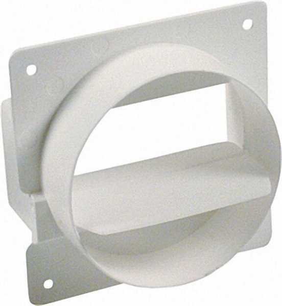 Rückstauklappe Flachrohr 125mm, weiß