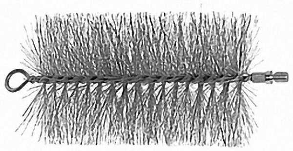 Rauchrohrbesen mit Gewindeaufnahme M 10 Besatzmaterial 120mm durch Besatzlänge ca. 200mm