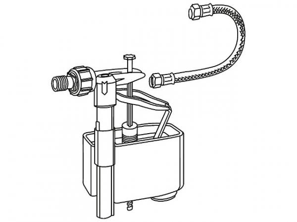 Füllventil-Set mit Inhalt: Füllventil + Panzerschlauch