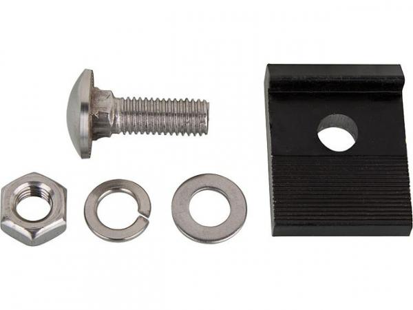 Spannpratze mit Schlossschraube M 10x30mm, Beilag-Scheibe, Mutter für Aufdachmontageset Standard