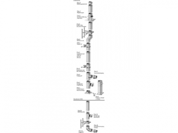 Lfix DW NW 100, Bogen 45 Grad Abgassystem Edelstahl