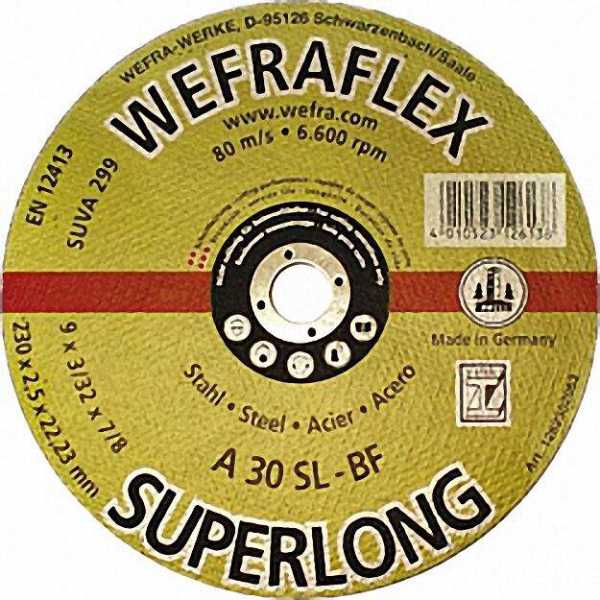 Trennscheibe Super-Long gerade für Stahl 125 x 2,5 x 22mm