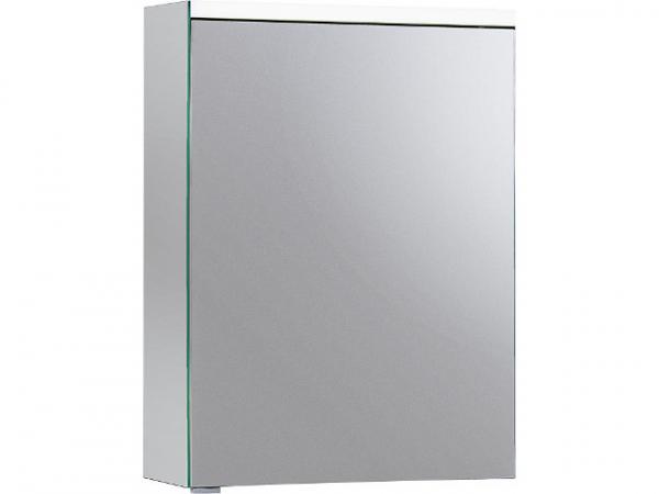 Spiegelschrank Burgbad SURI2 mit horizontaler LED-Beleuchtung, 1 Tür Anschlag links, 558x680x160mm