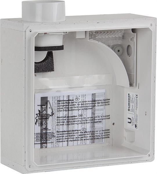 LIMODOR Unterputzkasten compact/BR Abluftstutzen DN80 seitlich