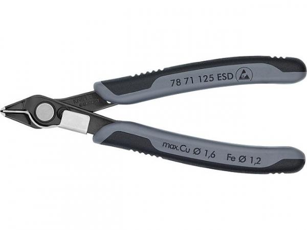 Electronic Super-Knips ESD Spezial-Werkzeugstahl brüniert 64HRC mit Drahtklemme Länge 125mm