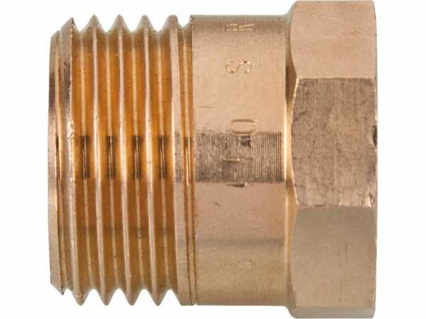 Gewindefitting Rotguss Reduzierstück rund DN15 (1/2")xDN10 (3/8") AGxIG