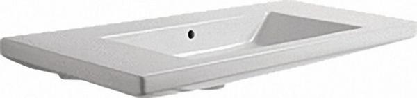 Keramikwaschtisch Thin mit Hahnloch BxT=110x50cm/rechteckig