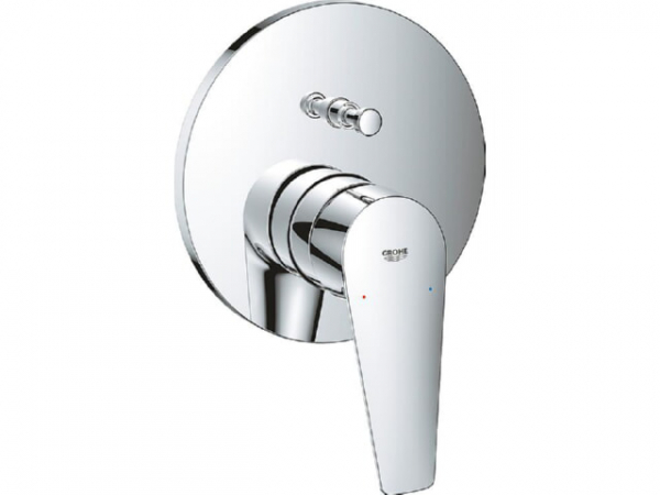 Wannenmischer Grohe BauEdge, Fertigmontage-Set chrom