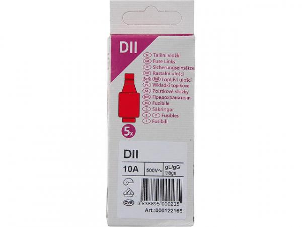 Diazed-Sicherungseinsatz 10 A 1 Pack 5 Stück