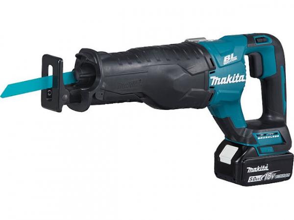 Akku-Säbelsäge MAKITA DJR187RT 18V mit 1x 5,0 Ah Akkus und Lade- gerät und Drehzahlregulierung