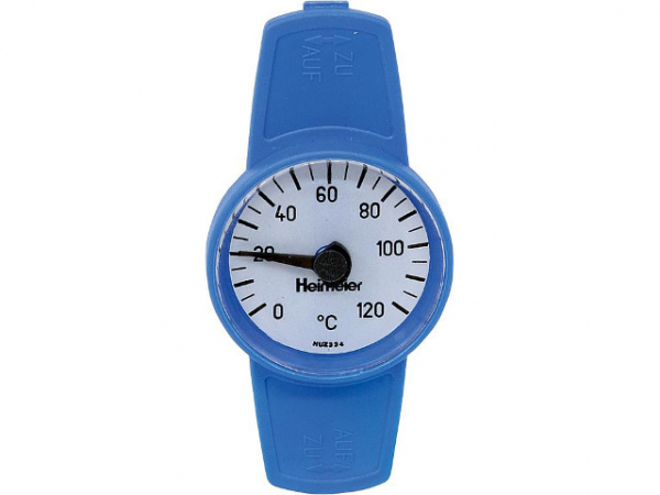 Heimeier 0600-07.380 Thermometer zu Globo- Kugelhahn blau zum Nachrüsten für DN40-50