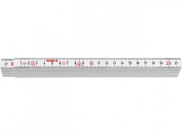 Gliedermaßstab Sola HK2/10 2 Meter aus Kunststoff