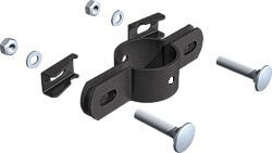 Doppelschelle zur Befestigung von Zaunfeldern an Pfosten D=34mm