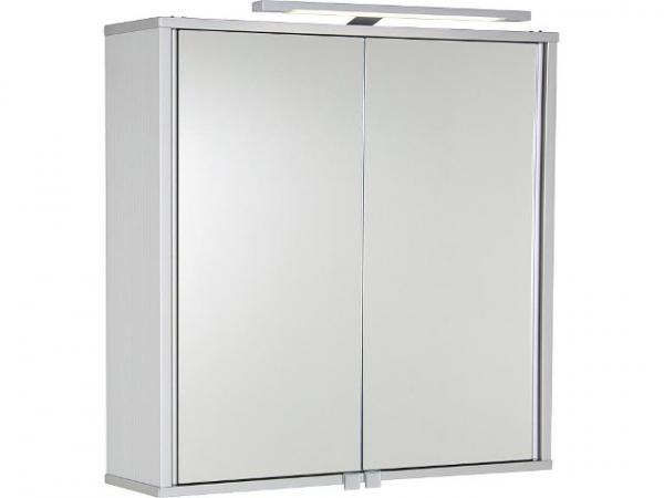 Aluminiumspiegelschrank ELKEA mit LED-Beleuchtung, 2 Türen 800x700x150mm