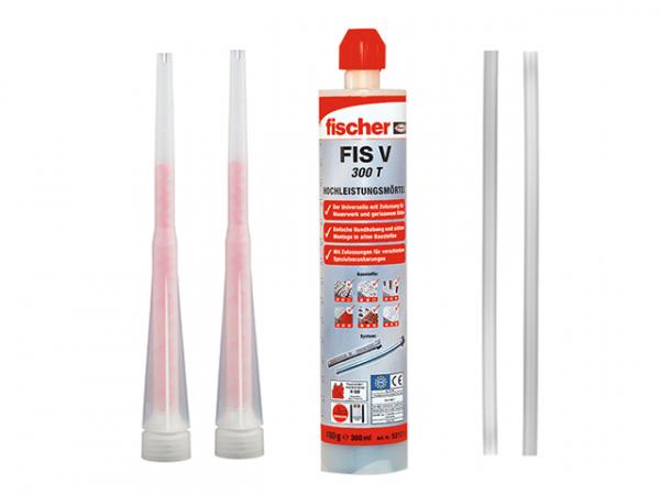 Fischer Set Hochleistungsmörtel FIS V 300 T 2 Statikmischer 2 Verlängerungsschlauch