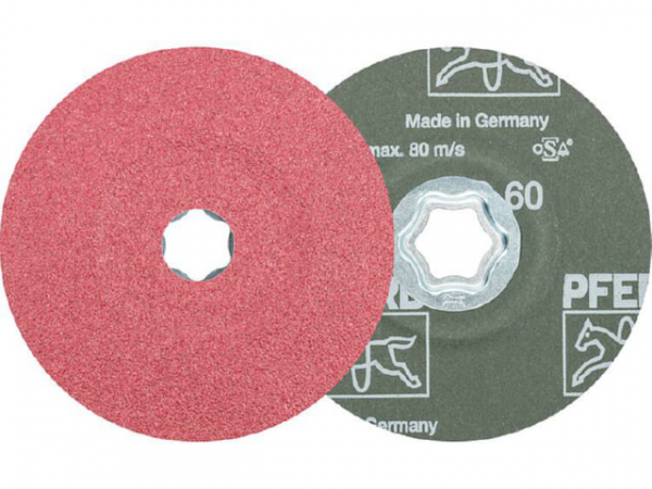 Fiberscheibe Pferd COMBICLICK, d 125 mm, Körnung CO60