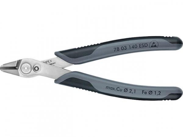 Seitenschneider KNIPEX Super Knips XL ESD m. poliertem Kopf, Länge 140 mm