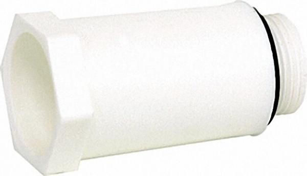 Baustopfen 3/4'' mit Kunststoffgewinde weiß