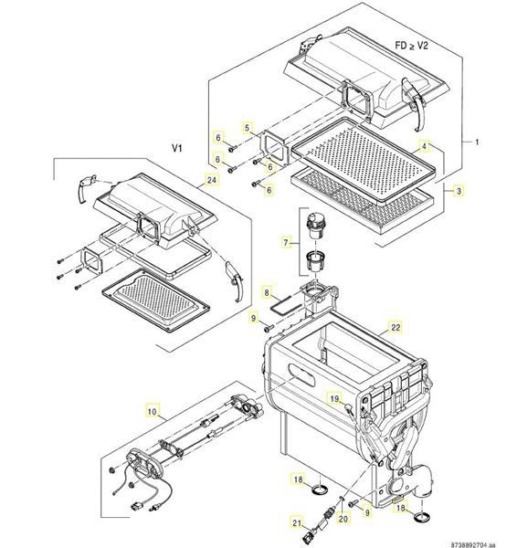 8718600616 Brenner-Set B3 24-30 kW kompl. 8718600616 Brenner-Set B3 24-30 kW kompl.