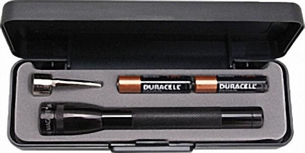 Stablampe Micro-Maglite im Geschenketui, mit 2 Micro-Batterien Farbe: Schwarz