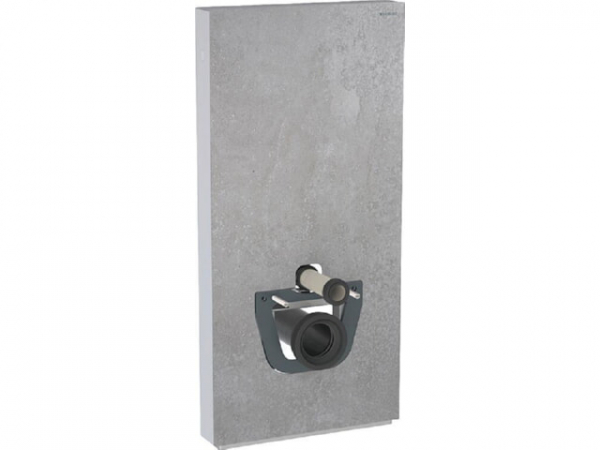 GEBERIT Monolith Plus Sanitärmodul für Wand-WC 101cm, Steinzeug Betonoptik/Aluminium