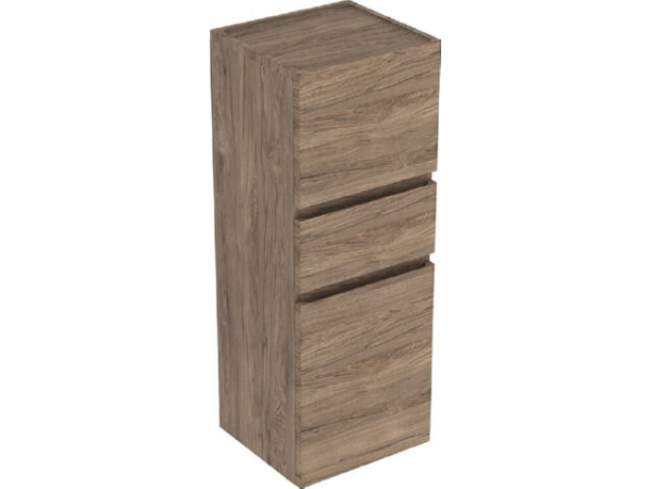 Hochschrank Geberit Renova Plan 2 Türen, 1 Schublade, 390x1050x360 mm Nussbaum hickory