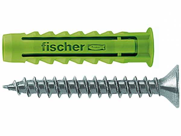 Fischer Spreizdübel SX GREEN 6x30 S Schraube, 524866, VPE 45 Stück