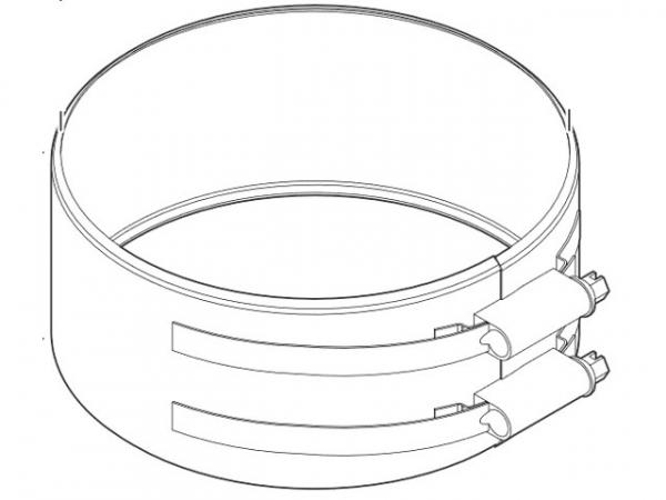 Buderus Klemmband Dachdurchführung, Ø 125 mm, Edelstahl, 7738112736