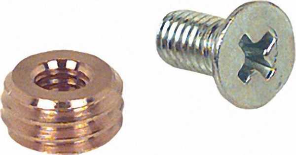 Adapter M5 x M8mm + Senkkopfschraube für Rohrschellenmontage EINZELN