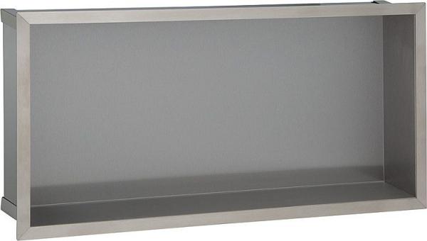 Edelstahl-Wandeinbaunische, offen, 600 x 300 mm